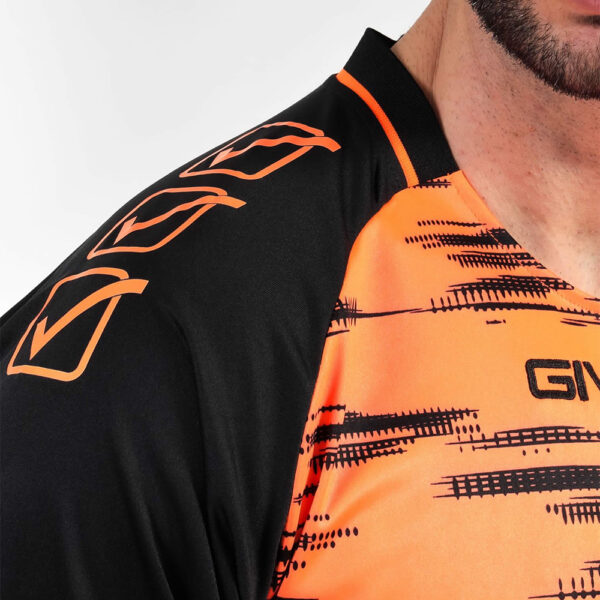 Set echipament portar fotbal Givova Difesa, Portocaliu Fluo / Negru - imagine 3