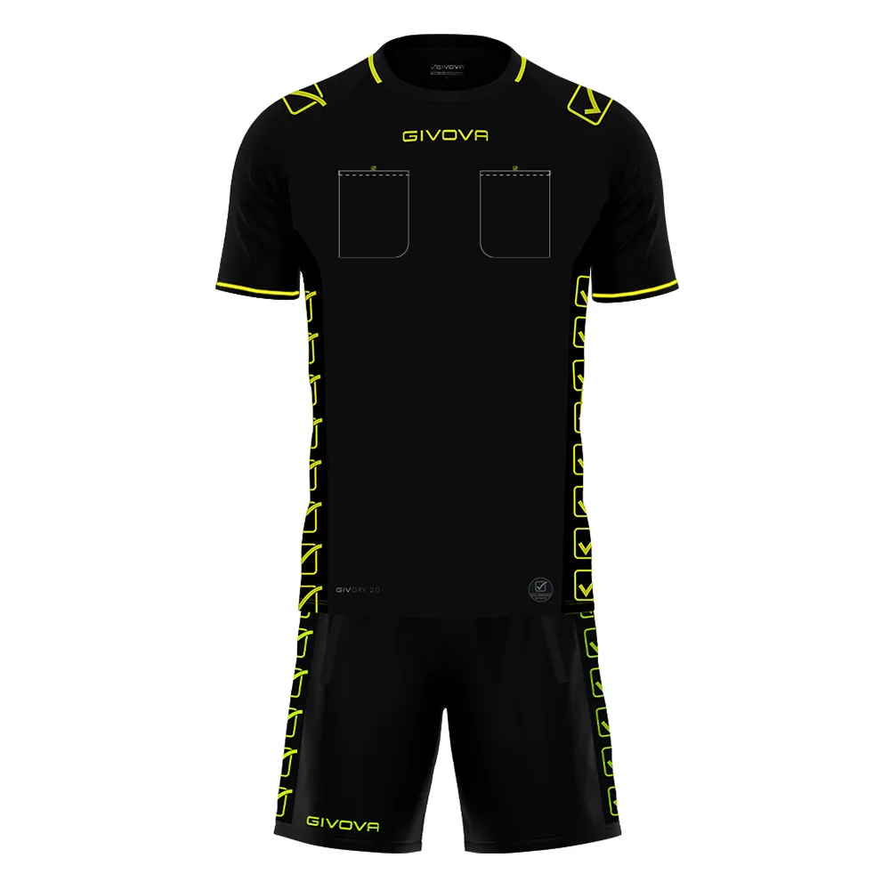 Set echipament arbitru Givova Official, Negru - imagine 1
