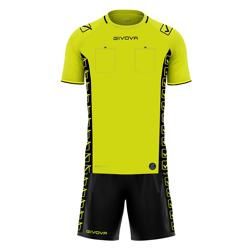 Set echipament arbitru Givova Official, Galben Fluo - imagine 1