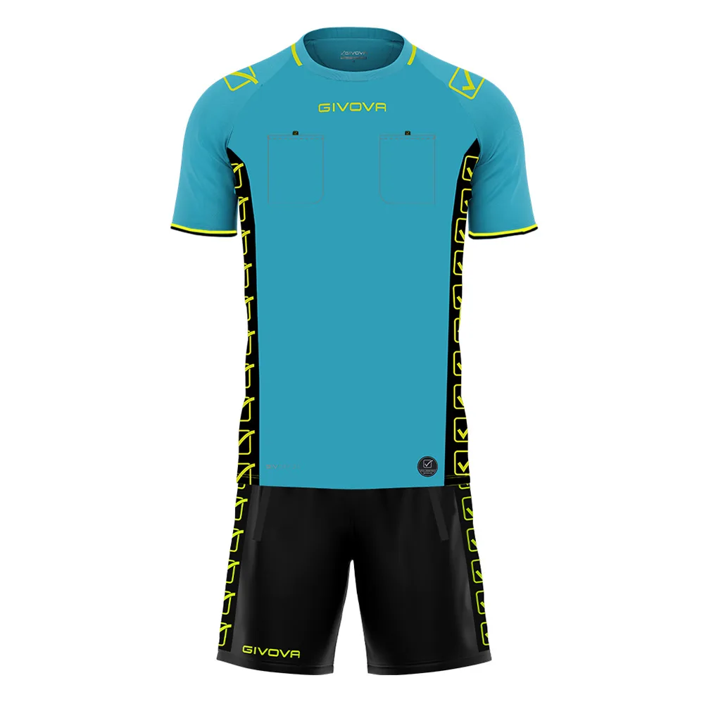 Set echipament arbitru Givova Official, Turcoaz - imagine 1