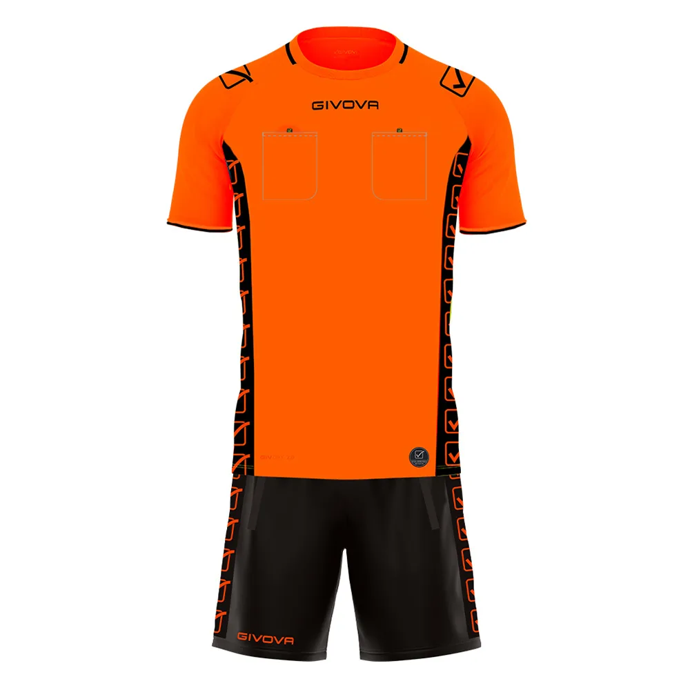 Set echipament arbitru Givova Official, Portocaliu Fluo - imagine 1