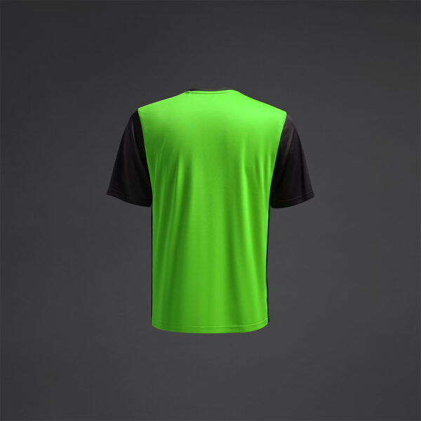 Tricou sport Musai Saba, Verde Fluo / Negru - imagine 6