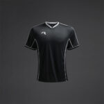 Tricou sport Musai Afiki, Negru / Alb - imagine 5