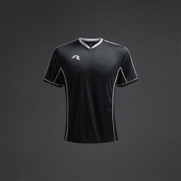 Tricou sport Musai Afiki, Negru / Alb - imagine 5