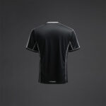 Tricou sport Musai Afiki, Negru / Alb - imagine 6