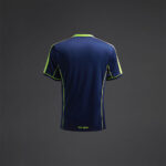 Tricou sport Musai Afiki, Bleumarin / Galben Fluo - imagine 7