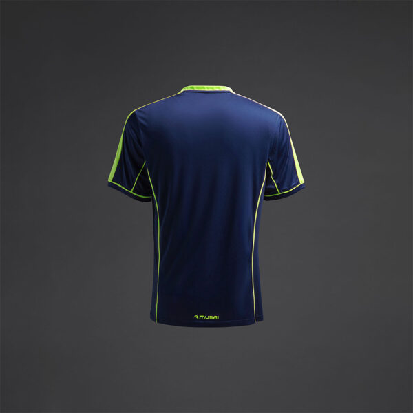 Tricou sport Musai Afiki, Bleumarin / Galben Fluo - imagine 7