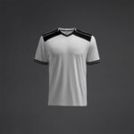 Tricou sport Musai Ishi, Alb / Negru - imagine 5