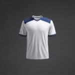 Tricou sport Musai Ishi, Alb / Bleumarin - imagine 5