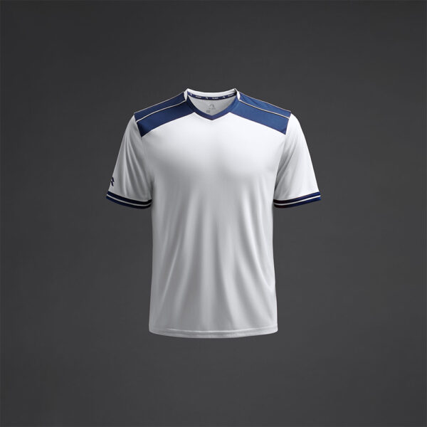 Tricou sport Musai Ishi, Alb / Bleumarin - imagine 5