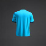 Tricou sport Musai Ishi, Turcoaz Fluo / Bleumarin - imagine 7