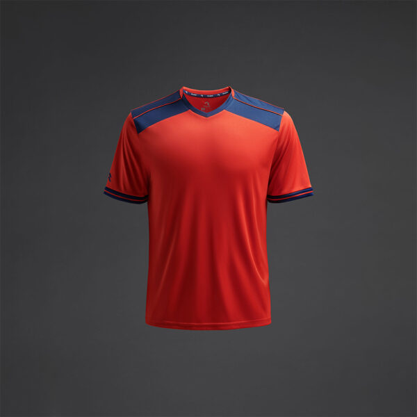 Tricou sport Musai Ishi, Rosu / Bleumarin - imagine 5