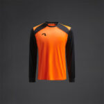 Bluza sport Musai Wata, Portocaliu Fluo / Negru - imagine 6