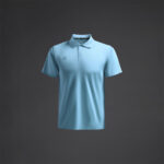 Tricou polo Musai Rangi, Albastru Sky - imagine 5