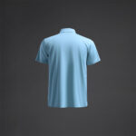 Tricou polo Musai Rangi, Albastru Sky - imagine 6