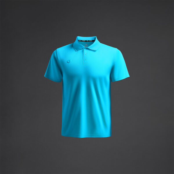 Tricou polo Musai Rangi, Turcoaz Fluo - imagine 5