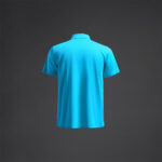 Tricou polo Musai Rangi, Turcoaz Fluo - imagine 6