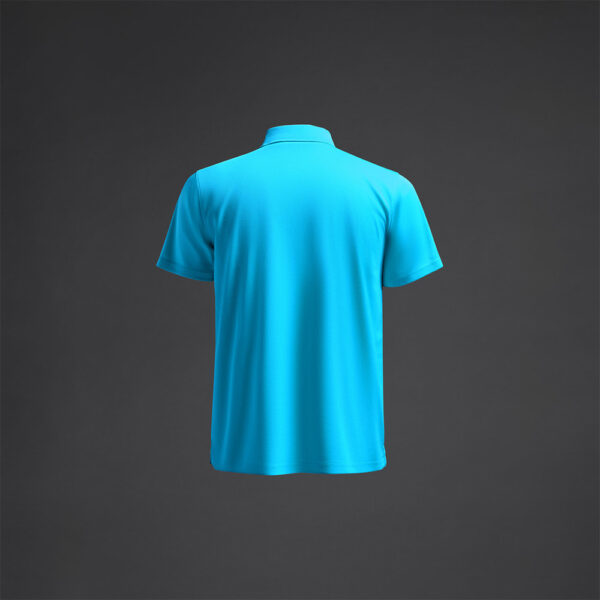 Tricou polo Musai Rangi, Turcoaz Fluo - imagine 6