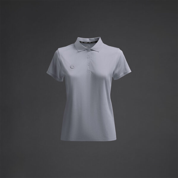 Tricou polo dama Musai Rangi, Gri deschis - imagine 5