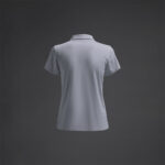 Tricou polo dama Musai Rangi, Gri deschis - imagine 6