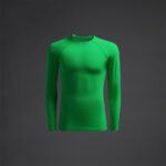 Bluza elastica Musai Joto, Verde - imagine 6