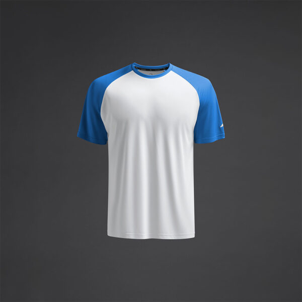 Tricou sport Musai Ubora II, Alb / Albastru Royal - imagine 5