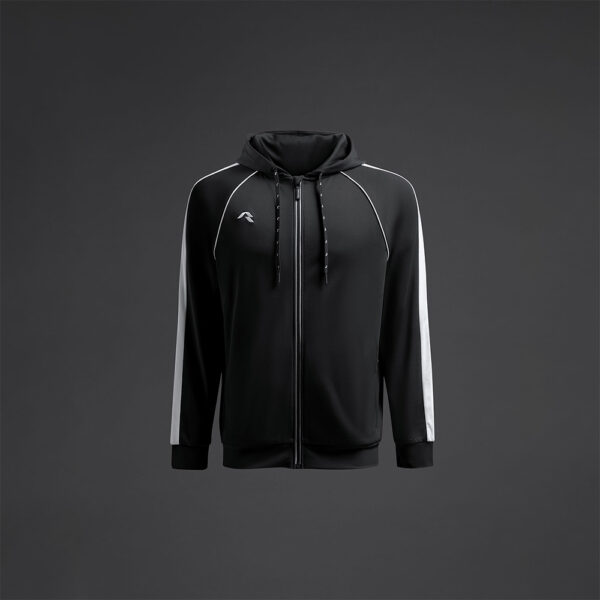 Bluza trening Musai Afiki, Negru / Alb - imagine 6