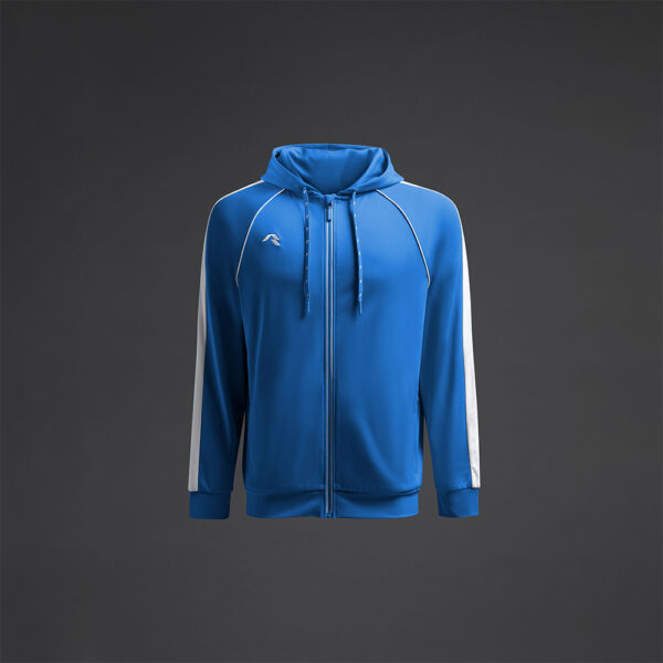 Bluza trening Musai Afiki, Albastru Royal / Alb - imagine 7