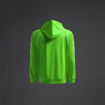 Bluza trening Musai Afiki, Verde Fluo / Alb - imagine 7