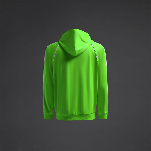 Bluza trening Musai Afiki, Verde Fluo / Alb - imagine 7
