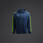 Bluza trening Musai Afiki, Bleumarin / Galben Fluo - imagine 7