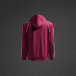 Bluza trening Musai Afiki, Visiniu / Alb - imagine 8