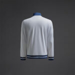 Bluza trening Musai Ishi, Alb / Bleumarin - imagine 7