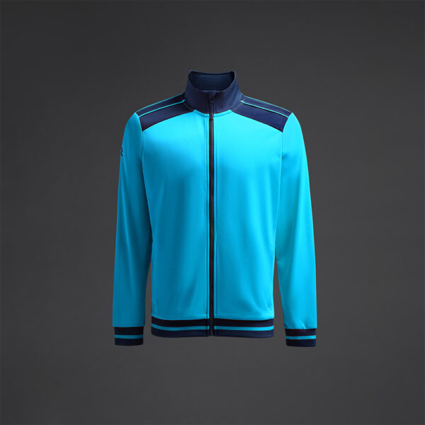 Bluza trening Musai Ishi, Turcoaz Fluo / Bleumarin - imagine 7