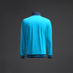 Bluza trening Musai Ishi, Turcoaz Fluo / Bleumarin - imagine 8