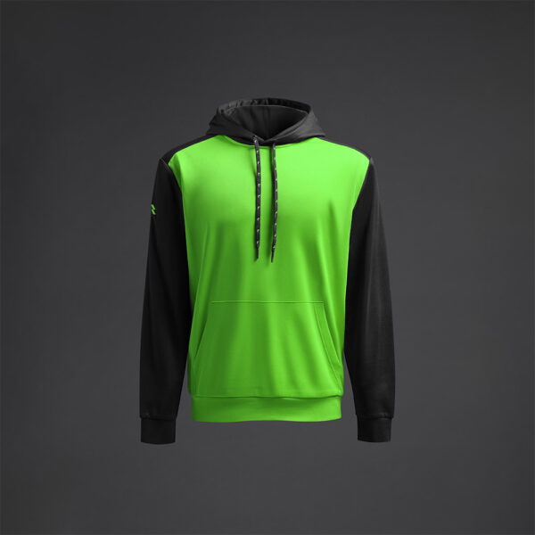 Hanorac Musai Saba, Verde Fluo / Negru - imagine 6