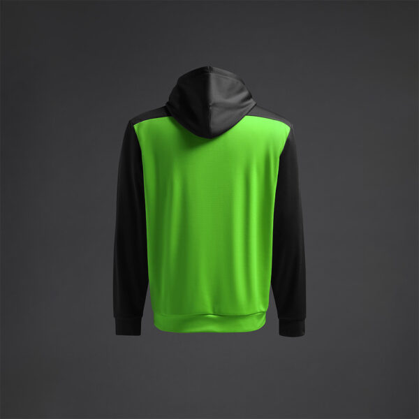 Hanorac Musai Saba, Verde Fluo / Negru - imagine 7