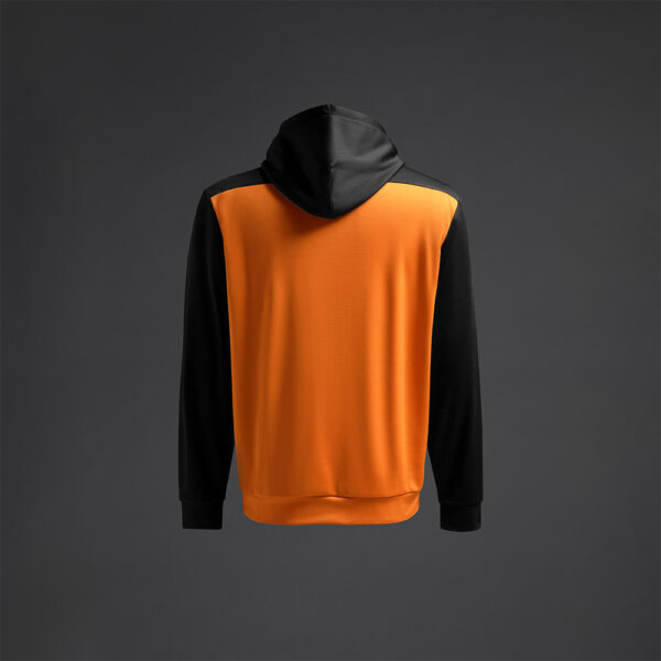 Hanorac Musai Saba, Portocaliu Fluo / Negru - imagine 7