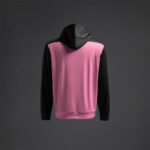 Hanorac Musai Saba, Roz / Negru - imagine 8