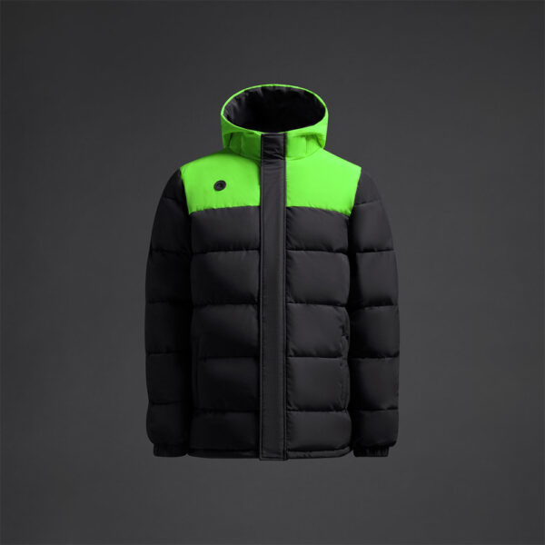 Geaca Musai Kanzu, Negru / Verde Fluo - imagine 6