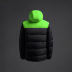 Geaca Musai Kanzu, Negru / Verde Fluo - imagine 7