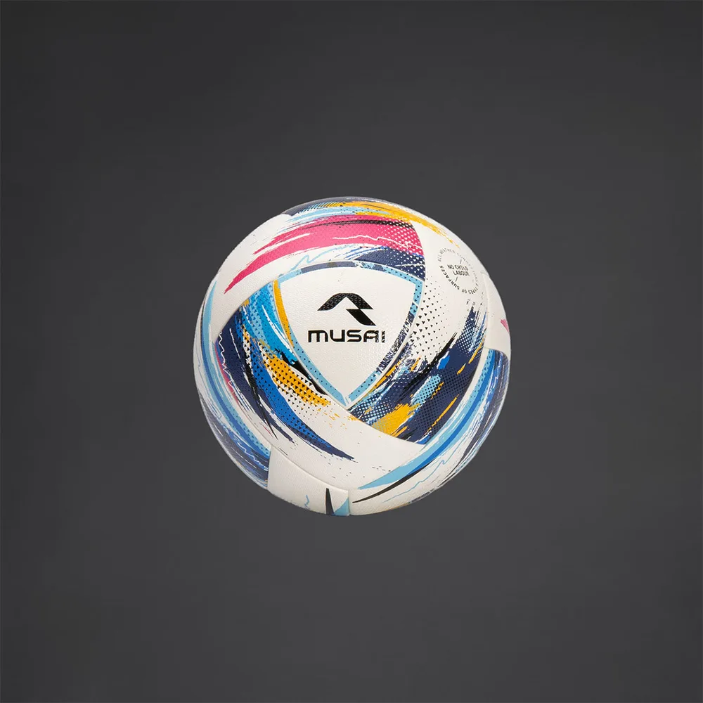 Minge fotbal Musai Boka, Alb / Albastru (Nr. 5) - imagine 1