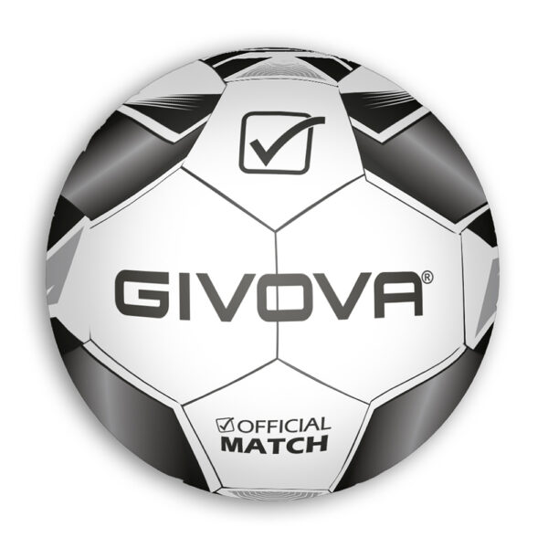 pal033_1009 Minge fotbal Givova New Hyper, Negru / Gri (Nr. 5) - imagine 1