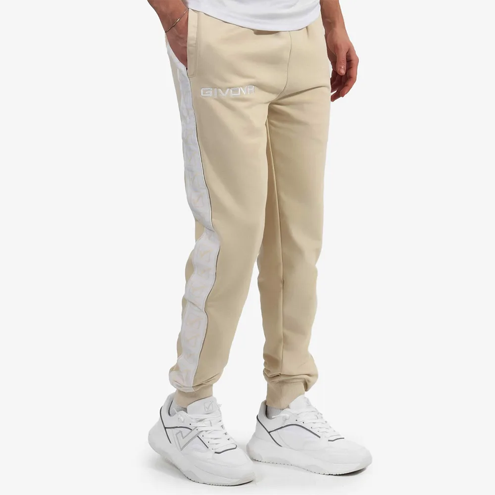 Pantaloni lungi Givova Terry Band, Nisip - imagine 1