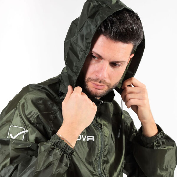 Geaca ploaie Givova Basico, Verde militar - imagine 4