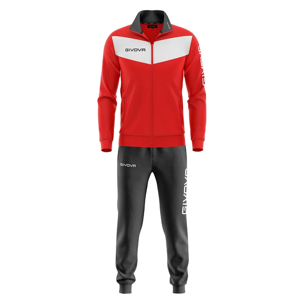 Trening copii Givova Visa, Rosu / Alb - imagine 1