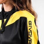 Trening Givova Roma cu gluga, Negru / Galben - imagine 3