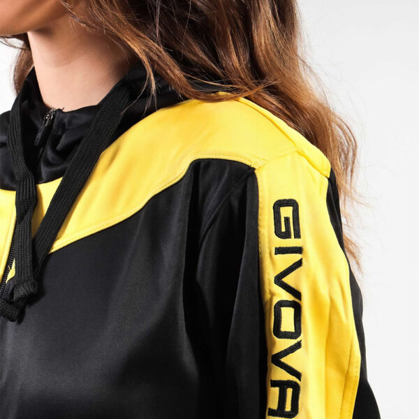 Trening Givova Roma cu gluga, Negru / Galben - imagine 3