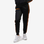 Pantaloni lungi Givova Tricot Band, Negru / Portocaliu Fluo