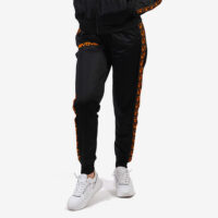 Pantaloni lungi Givova Tricot Band, Negru / Portocaliu Fluo